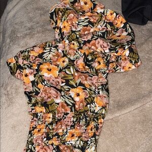Floral Puff Sleeve Dress